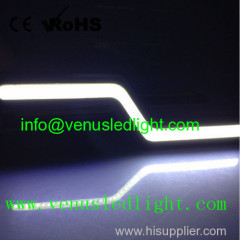 White 18CM LED Z COB Car Auto DRL Daytime Running Lamp Fog Light 12V