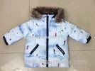 Boys' padded winter jacket light blue overcoat for Europe market