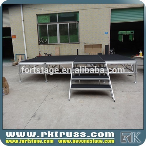 Hot! 2015 promotion for 1m*1m moving portable stage/aluminum stage/stable stage