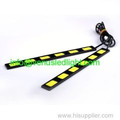 Super Bright Waterproof COB Car 2x 6-LED Lights 12V DRL Fog Driving Lamp White