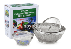 quality guarantee stainless steel fine mesh basket