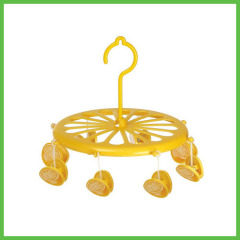 Plastic Cartoon Clothes Hangers with lemon clips