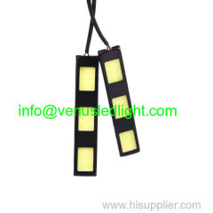 3 LED Power COB Daytime Running Light DRL Car LED Fog Driving Lamp White