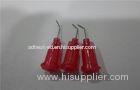 Red Stainless Steel Polished Dispensing Needle Tips 1/2 inch / 1/4 inch