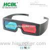 Promotional Adult Anaglyph 3D Red Blue Glasses For 3D Movies / 3D Pictures