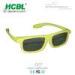 Yellow Stylish Active Circular Polarized 3D Glasses / Eyewear With ABS Frame