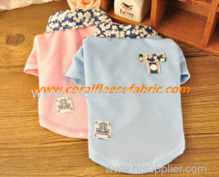2015 new style blue cute pet clothes for dog with printing collar