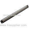 1U Zinc Alloy keystone jack 24 Port Cat6 Patch Panel , Category 6 STP Patch Panels