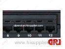 Network AMP Cat5e Patch Panel 24 Port For 1U UTP 19" Rack Mount Jacks