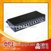 Female CAT5e Patch Panel For Home Ethernet 19" 12 Port STP ISO CE