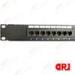 19 inch 16 port cat5e UTP patch panel , black patch panels for Structure Cabling System
