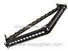 45 Degree Black UTP RJ45 Rack Mount Patch Panel Space Saving