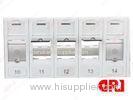 white Rj45 24 port UTP Rack Mount patch panel , Cabling System patch panels