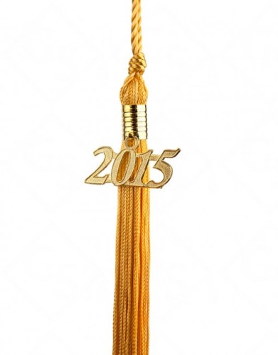 100% Rayon Chainette Quality Year Label Marking Graduation Tassel for Trencher Cap