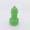 Green color 2 USB 12-24VDC car charger adapter for Ipad Iphone