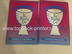 Saddle stitched scripture softcover book printing on demands