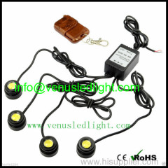 High Power White Car Emergency LED Eagle Eye Strobe Light Remote Control