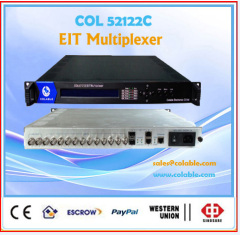 Digital tv broadcasting Multipelxer 12 ASI input and EIT table Multiplexer asi ip out