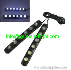 Car waterproof 3M Hawkeye 6 LED Daytime Running Light DRL Fog Driving Lamp