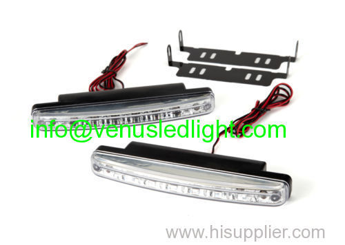 EURO STYLE 8LED BRIGHT WHITE DRL DAYTIME RUNNING LIGHT FOR TOYOTA HONDA KIA