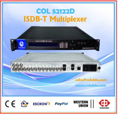 Digital tv broadcasting Multiplexer 12 ASI input and ISDB-T standard ts multiplexer