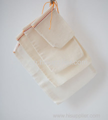 100% Organic Cotton Muslin Bags & Cotton Pouch