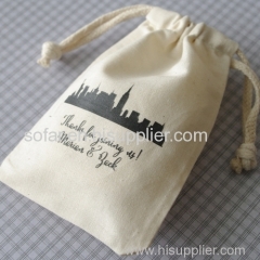 Custom Printed Cotton Muslin Bag Cotton Mailing Gift Bag & Promotional Muslin Bags