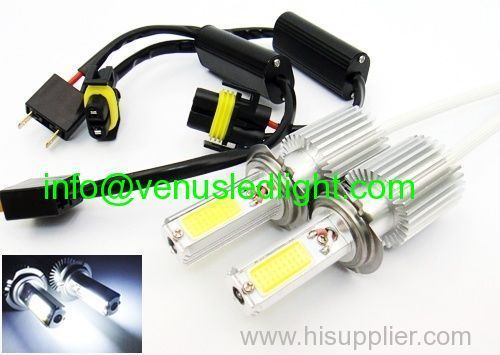 New H7 High Power COB LED 60W 7600lm HeadLight Daytime Fog Light DRL Xenon White