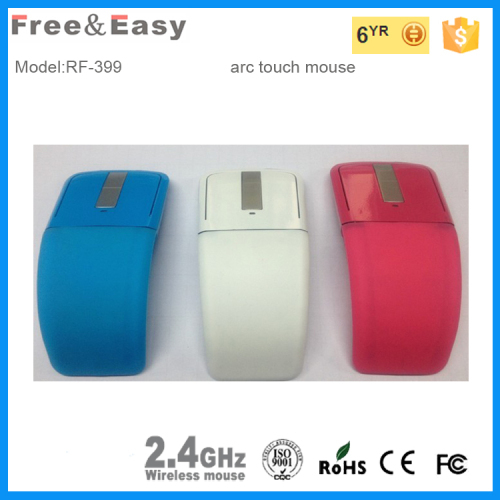 Hot sell touch Arc / Folding 2.4g wireless mouse