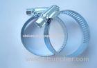 2 Inch White-zinc American Hose Clamps For Petro-chemical Industry 0.8mm