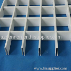 False design supermarket grate aluminum ceiling Open cell ceiling