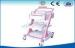 Manual Surgery Drug / Medication Trolley , ABS Emergency Cart