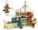 Toddlers Anti-static Timber Wooden Train Playground Equipment Designs