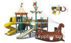 Amusement Park Timber Wooden Train Playground Recreation Equipment