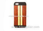 Hybrid Mobile Phone Wood Case For iPhone 5 / 5S , Luxury Wooden Back Covers for Boys