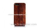 Real Wood Hard Cover Phone Cases iPhone 5 Wooden Back Mobile Case , Anti-scratch