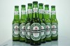 Green Bottles Pack Cans Beer ---Heinekens