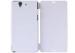 TPU Flip Case Sony Cell Phone Covers White Sony L36i Phone Shells