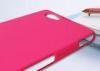 Rubber Coating Red Sony Cell Phone Covers Ultra Thin Z1 mini Protection Case