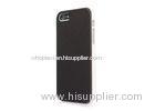 Iphone5 / 5s Classical Black Leather Apple Iphone Protective Cases With PC Shell