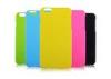 Yellow Rubber Coating iPhone 6 Plus Cases , Colorful Plastic Mobile Phone Back Cover
