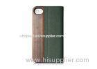 Shock Resistant Wooden Mobile Phone Protection Case Apple Iphone Iphone4 / 4S Flip Cases