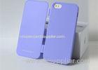 Blue TPU Flip Cover Case for iPhone 5 / 5S Shock Absorbing Phone Case