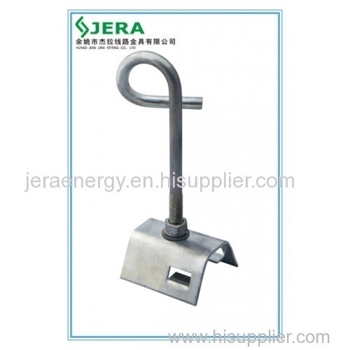 Bracket supporting clamps for FOC Steel Insulated Wires.