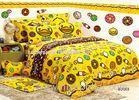 Yellow B Duck Cotton Bed Sets , Twill Cotton Teenage And Kids Bed Sets