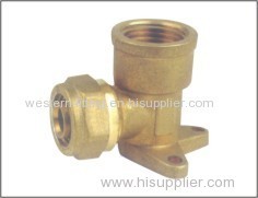 Aluminum Plastic Tube Elbow Fitting