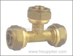 Tee Fitting Brass Fitting Plumbing Fitting