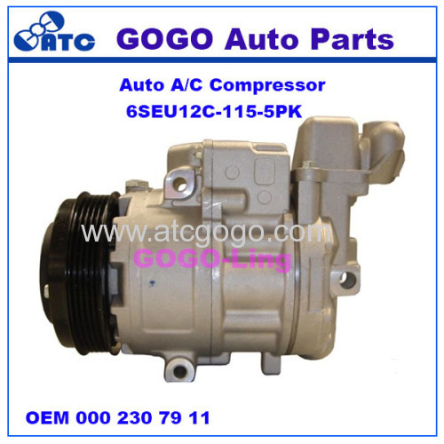 6SEU12C Auto A/C Compressor for Mercedes benz A-CLASS(W168) VANEO(414) OEM A 000 230 79 11 80 A 000 230 94 11