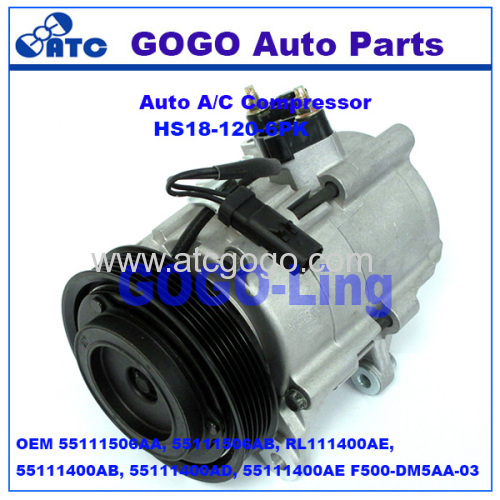 HS18 Air Conditioning Compressor for Liberty OEM 55111506AA 55111506AB RL111400AE