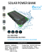 2015 Newest 8000mAh Dual USB Waterproof, Dustproof and Shockproof Solar Power Bank Portable charger from LDTEK